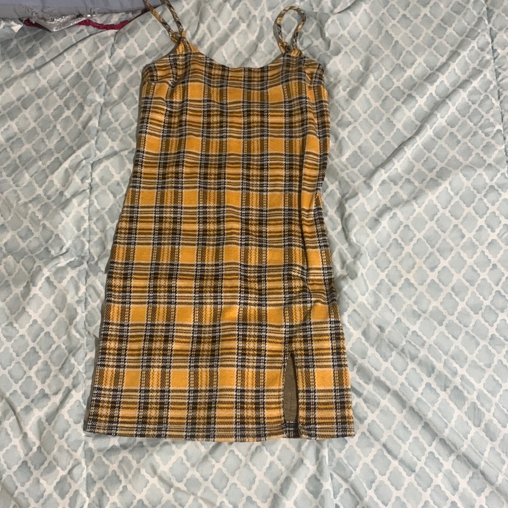 Cute plaid mini dress